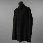 The Viridi-anne ザ ヴィリディアン / 25SS エンブロイダリーシャツ 長袖シャツ / VI-3851-02 / size 2 (BLACK)