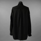 The Viridi-anne ザ ヴィリディアン / 25SS エンブロイダリーシャツ 長袖シャツ / VI-3851-02 / size 2 (BLACK)
