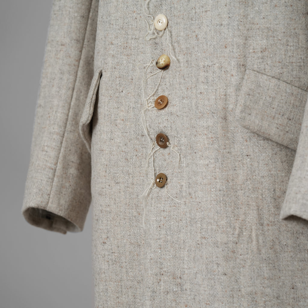 ARCHIVIO J.M. Ribot アルキビオ J.M. リボット / 新品 24AW LIFT代官山 別注 REVER UP COAT ウール ロング コート / size 46 (LIGHT HERRINGBONE)