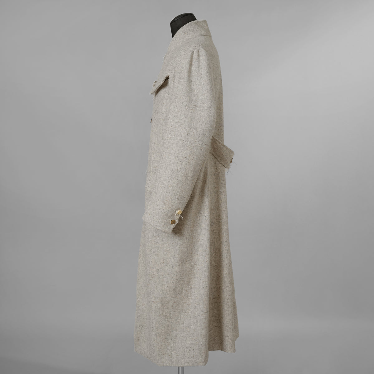 ARCHIVIO J.M. Ribot アルキビオ J.M. リボット / 新品 24AW LIFT代官山 別注 REVER UP COAT ウール ロング コート / size 46 (LIGHT HERRINGBONE)