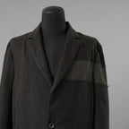 bajra バジュラ / 美品 25AW リネンキャンバス両面起毛テーラード ジャケット / 159BJ03 / size 3 (BLACK×KAHKI)