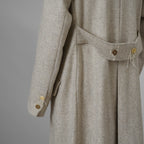 ARCHIVIO J.M. Ribot アルキビオ J.M. リボット / 新品 24AW LIFT代官山 別注 REVER UP COAT ウール ロング コート / size 46 (LIGHT HERRINGBONE)