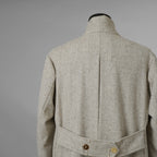 ARCHIVIO J.M. Ribot アルキビオ J.M. リボット / 新品 24AW LIFT代官山 別注 REVER UP COAT ウール ロング コート / size 46 (LIGHT HERRINGBONE)
