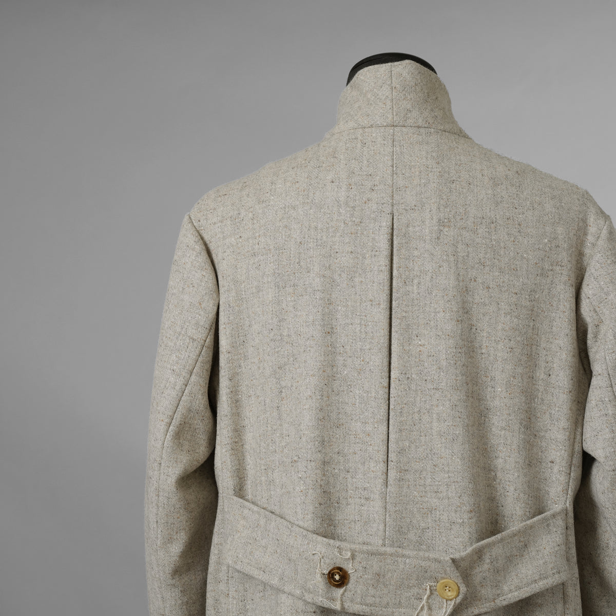 ARCHIVIO J.M. Ribot アルキビオ J.M. リボット / 新品 24AW LIFT代官山 別注 REVER UP COAT ウール ロング コート / size 46 (LIGHT HERRINGBONE)