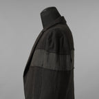 bajra バジュラ / 美品 25AW リネンキャンバス両面起毛テーラード ジャケット / 159BJ03 / size 3 (BLACK×KAHKI)