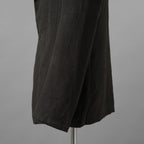 bajra バジュラ / 美品 25AW リネンキャンバス両面起毛テーラード ジャケット / 159BJ03 / size 3 (BLACK×KAHKI)