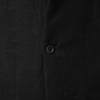 bajra バジュラ / 美品 25AW リネンキャンバス両面起毛テーラード ジャケット / 159BJ03 / size 3 (BLACK×KAHKI)