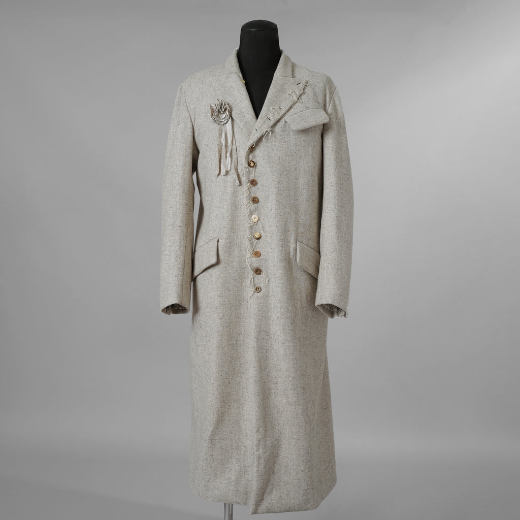 ARCHIVIO J.M. Ribot アルキビオ J.M. リボット / 新品 24AW LIFT代官山 別注 REVER UP COAT ウール ロング コート / size 46 (LIGHT HERRINGBONE)