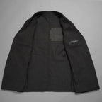 bajra バジュラ / 美品 25AW リネンキャンバス両面起毛テーラード ジャケット / 159BJ03 / size 3 (BLACK×KAHKI)