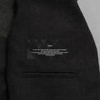 bajra バジュラ / 美品 25AW リネンキャンバス両面起毛テーラード ジャケット / 159BJ03 / size 3 (BLACK×KAHKI)