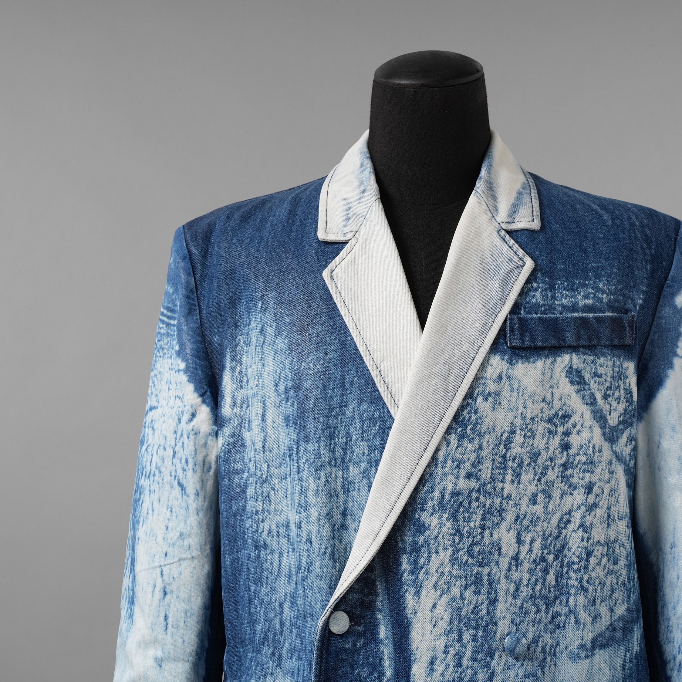 未使用 DIESEL ディーゼル / 新作 26SS ダブルブレスト ジャケット / DE-LUMEA-FSI1 / size M (INDIGO) ユニセックス レディース