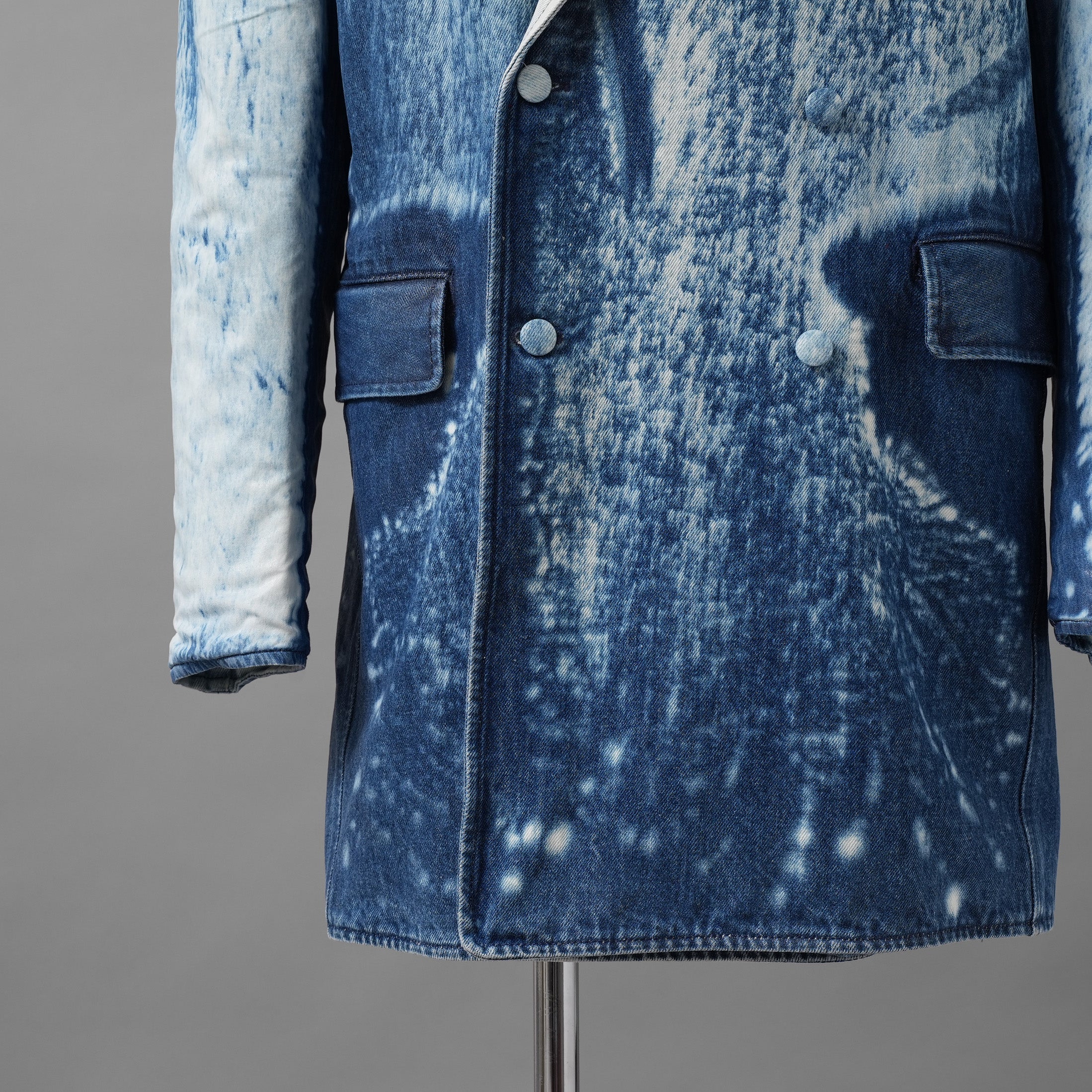 未使用 DIESEL ディーゼル / 新作 26SS ダブルブレスト ジャケット / DE-LUMEA-FSI1 / size M (INDIGO) ユニセックス レディース
