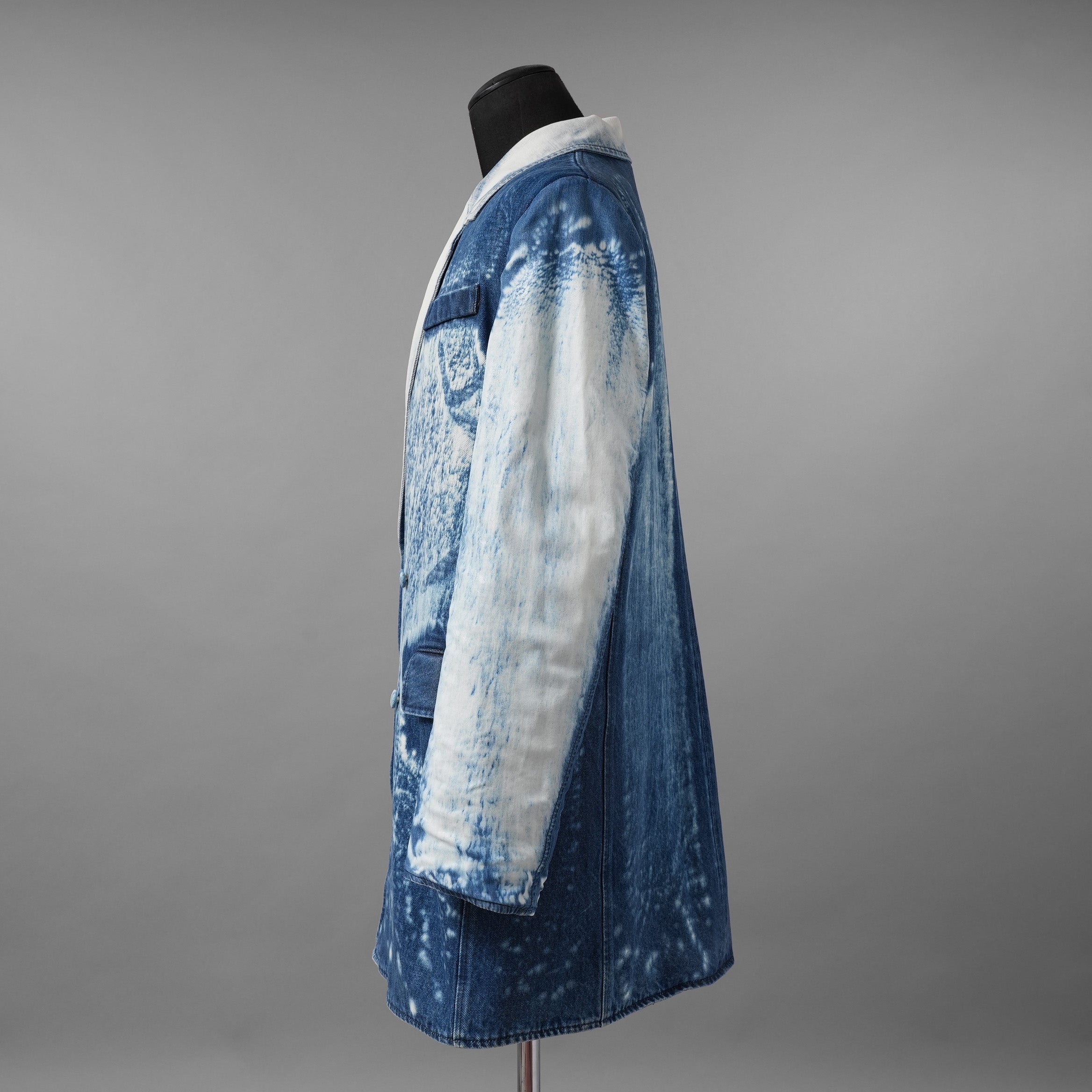 未使用 DIESEL ディーゼル / 新作 26SS ダブルブレスト ジャケット / DE-LUMEA-FSI1 / size M (INDIGO) ユニセックス レディース