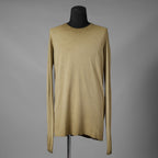 BORIS BIDJAN SABERI ボリスビジャンサベリ / 24SS 美品 LS1.2 RF Long Sleeve T-Shirt 細リブ編み 長袖Tシャツ / size S (YELLOW) 352162-in-ue