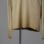 BORIS BIDJAN SABERI ボリスビジャンサベリ / 24SS 美品 LS1.2 RF Long Sleeve T-Shirt 細リブ編み 長袖Tシャツ / size S (YELLOW) 352162-in-ue