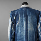 未使用 DIESEL ディーゼル / 新作 26SS ダブルブレスト ジャケット / DE-LUMEA-FSI1 / size M (INDIGO) ユニセックス レディース