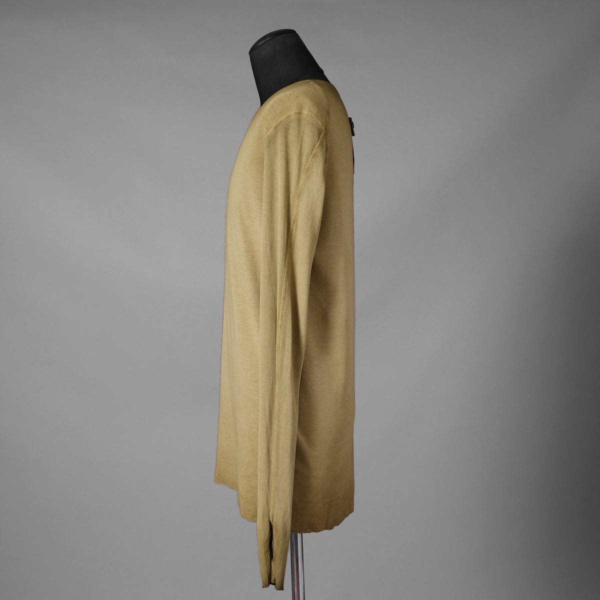 BORIS BIDJAN SABERI ボリスビジャンサベリ / 24SS 美品 LS1.2 RF Long Sleeve T-Shirt 細リブ編み 長袖Tシャツ / size S (YELLOW) 352162-in-ue