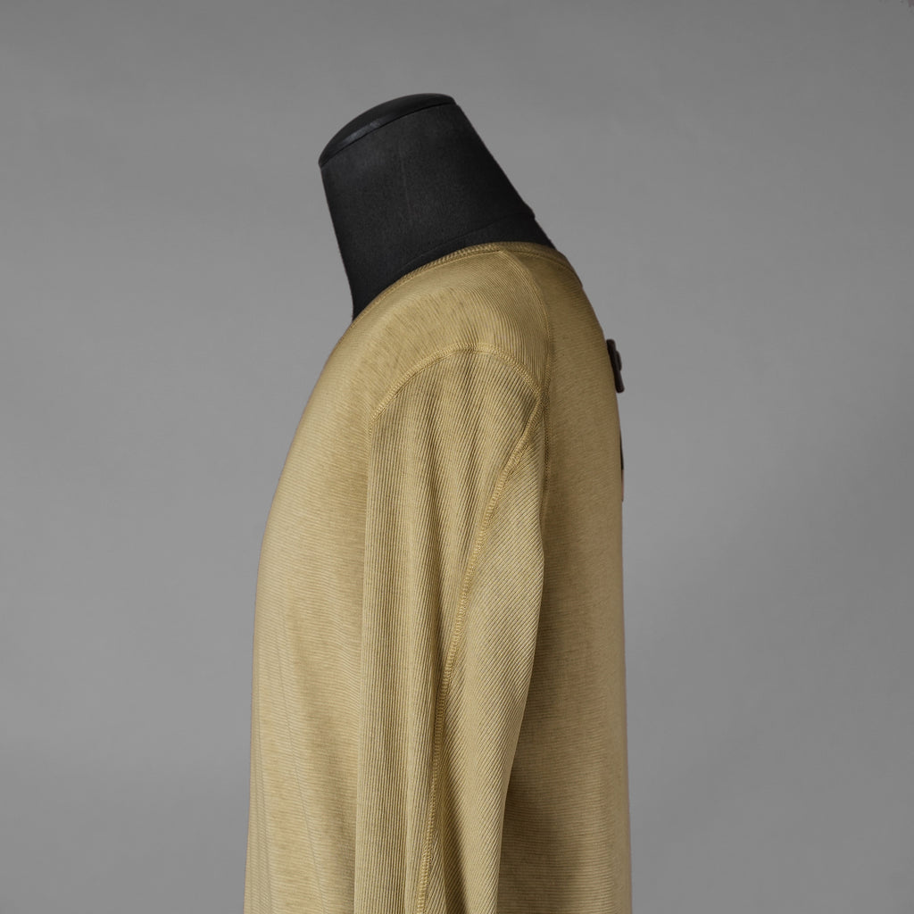 BORIS BIDJAN SABERI ボリスビジャンサベリ / 24SS 美品 LS1.2 RF Long Sleeve T-Shirt 細リブ編み 長袖Tシャツ / size S (YELLOW) 352162-in-ue