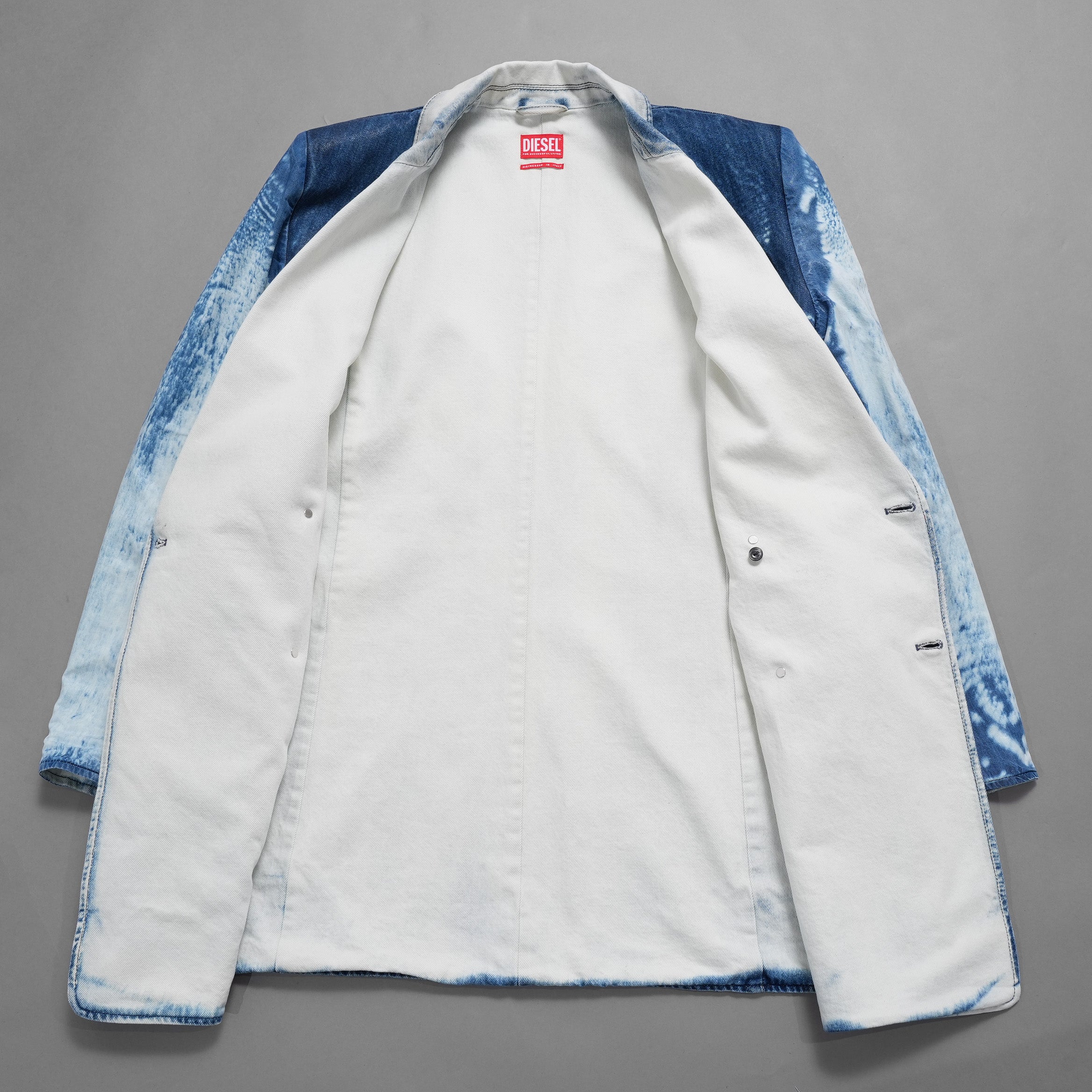 未使用 DIESEL ディーゼル / 新作 26SS ダブルブレスト ジャケット / DE-LUMEA-FSI1 / size M (INDIGO) ユニセックス レディース