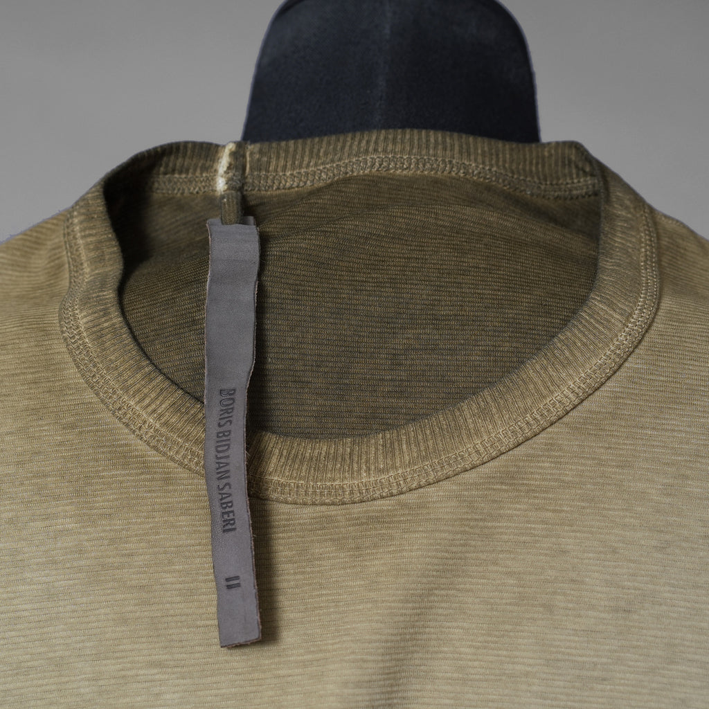BORIS BIDJAN SABERI ボリスビジャンサベリ / 24SS 美品 LS1.2 RF Long Sleeve T-Shirt 細リブ編み 長袖Tシャツ / size S (YELLOW) 352162-in-ue