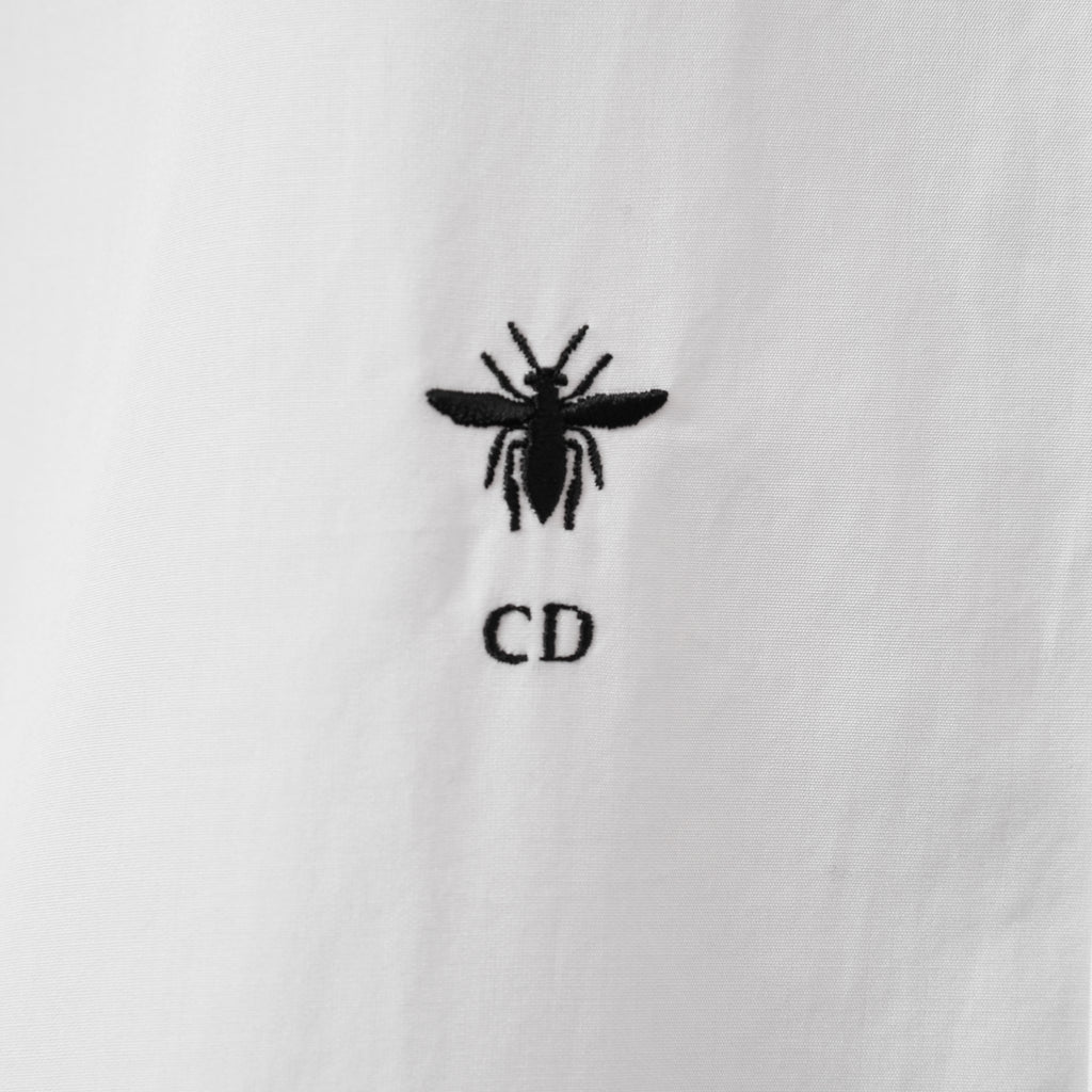 Christian Dior クリスチャンディオール / 25年 カプセルコレクション Bee刺繍 ディオリビエラ ロングブラウス / 841B54A3356 / size 40 (WHITE) レディース