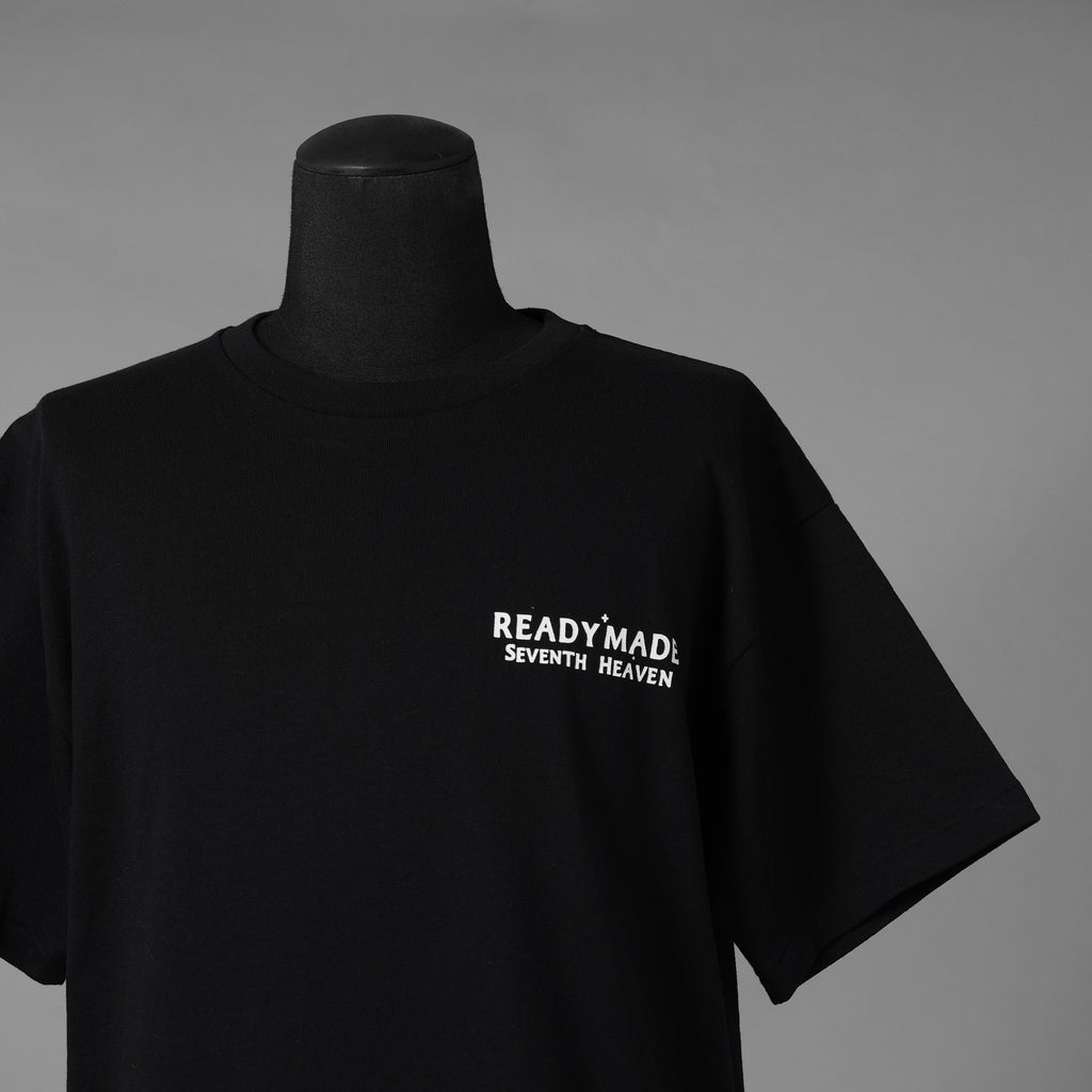 READYMADE レディメイド × SEVENTH HEAVEN セブンスヘブン / 美品 20SS コラボ 半袖Tシャツ / ahg8796 16C001 / size M (BLACK) 352160-in-ue