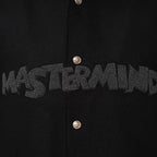 mastermind JAPAN マスターマインドジャパン ジャケット / 美品 22AW BE STRONG カシミアファー / フード付きスタジアムジャンパー / ジャケット / MW21S07-BL007-101 / size S (BLACK)