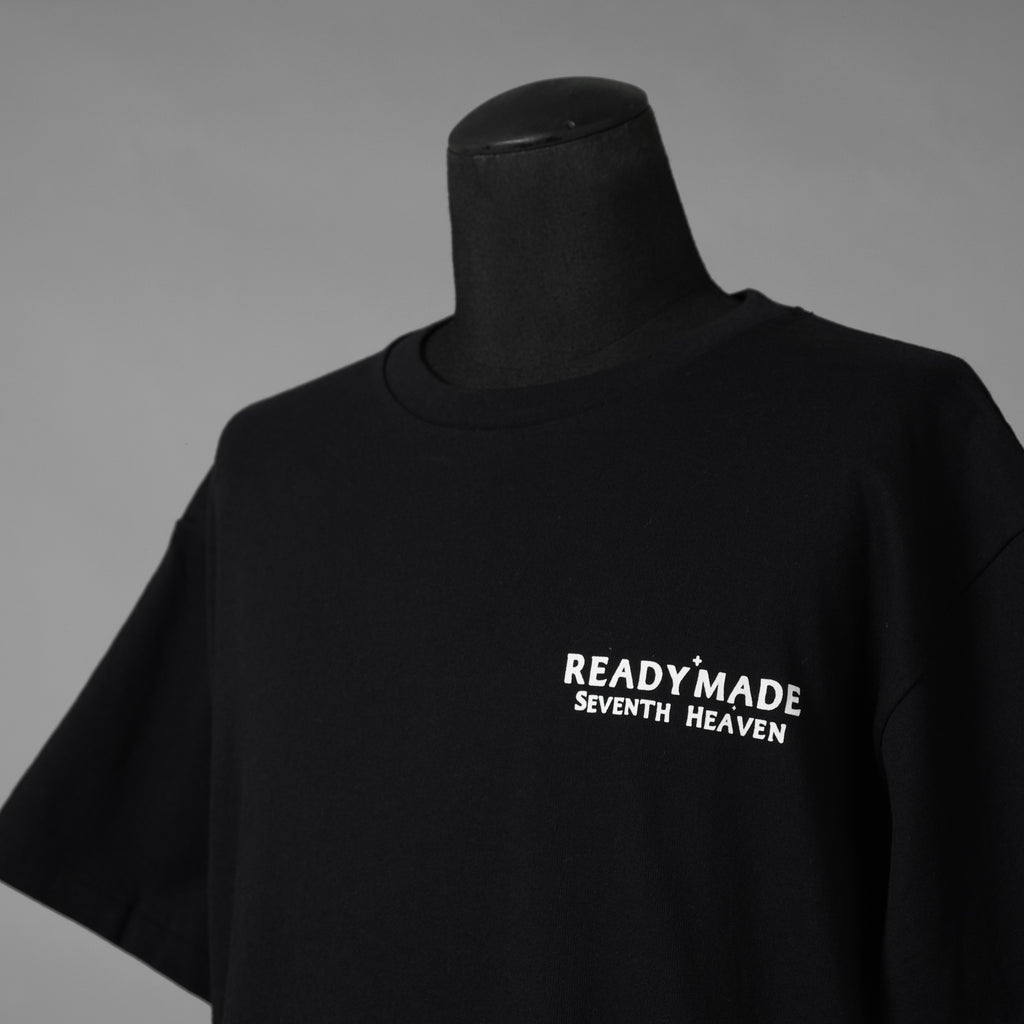 READYMADE レディメイド × SEVENTH HEAVEN セブンスヘブン / 美品 20SS コラボ 半袖Tシャツ / ahg8796 16C001 / size M (BLACK) 352160-in-ue