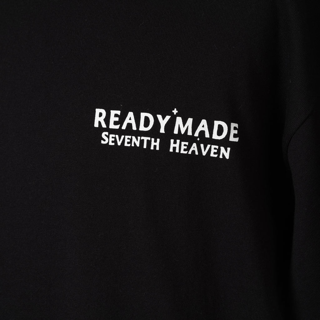 READYMADE レディメイド × SEVENTH HEAVEN セブンスヘブン / 美品 20SS コラボ 半袖Tシャツ / ahg8796 16C001 / size M (BLACK) 352160-in-ue