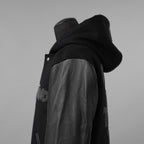 mastermind JAPAN マスターマインドジャパン ジャケット / 美品 22AW BE STRONG カシミアファー / フード付きスタジアムジャンパー / ジャケット / MW21S07-BL007-101 / size S (BLACK)
