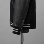 mastermind JAPAN マスターマインドジャパン ジャケット / 美品 22AW BE STRONG カシミアファー / フード付きスタジアムジャンパー / ジャケット / MW21S07-BL007-101 / size S (BLACK)