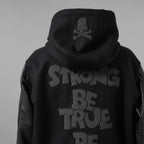 mastermind JAPAN マスターマインドジャパン ジャケット / 美品 22AW BE STRONG カシミアファー / フード付きスタジアムジャンパー / ジャケット / MW21S07-BL007-101 / size S (BLACK)