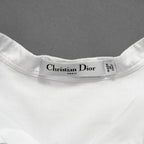 Christian Dior クリスチャンディオール / 25年 カプセルコレクション Bee刺繍 ディオリビエラ ロングブラウス / 841B54A3356 / size 40 (WHITE) レディース