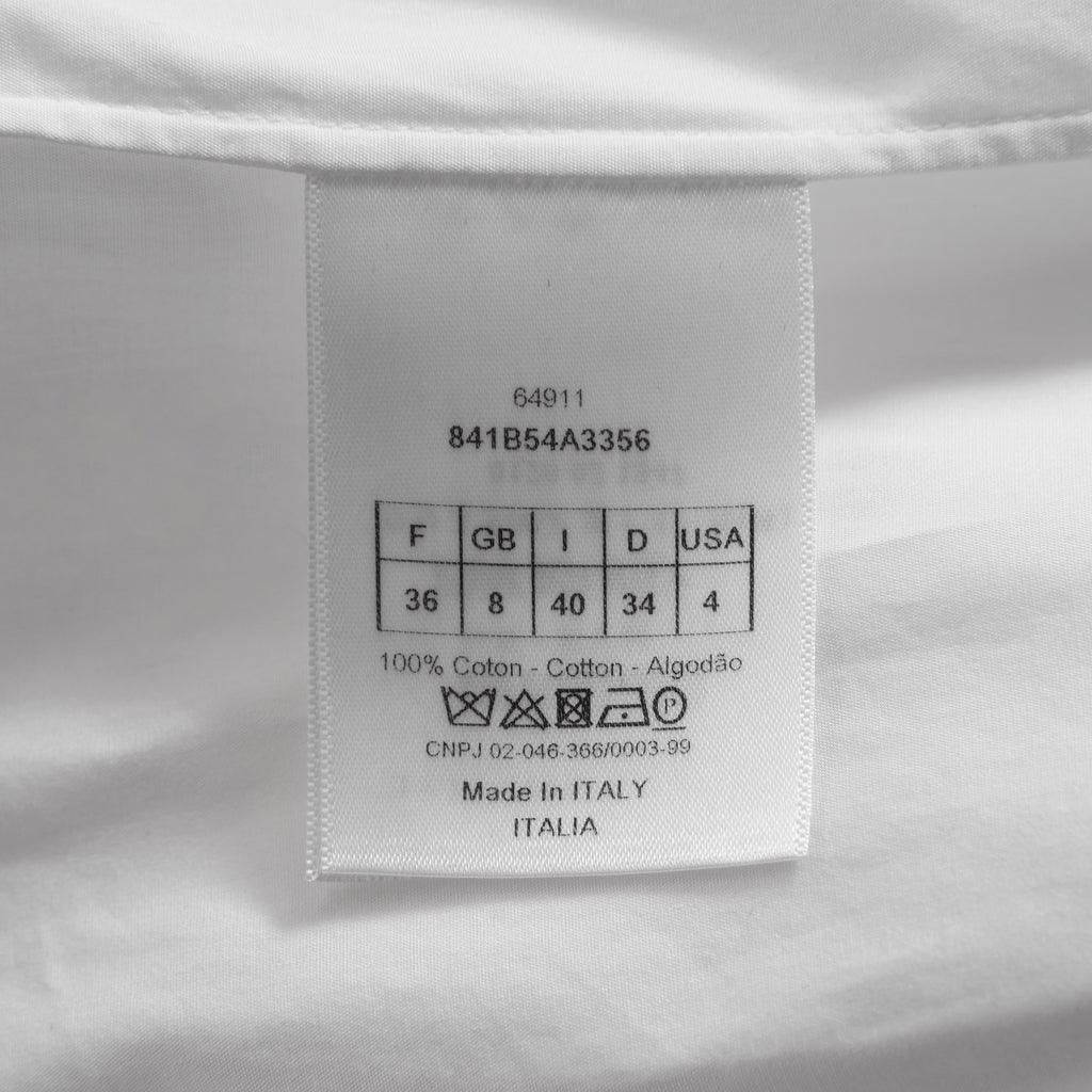 Christian Dior クリスチャンディオール / 25年 カプセルコレクション Bee刺繍 ディオリビエラ ロングブラウス / 841B54A3356 / size 40 (WHITE) レディース