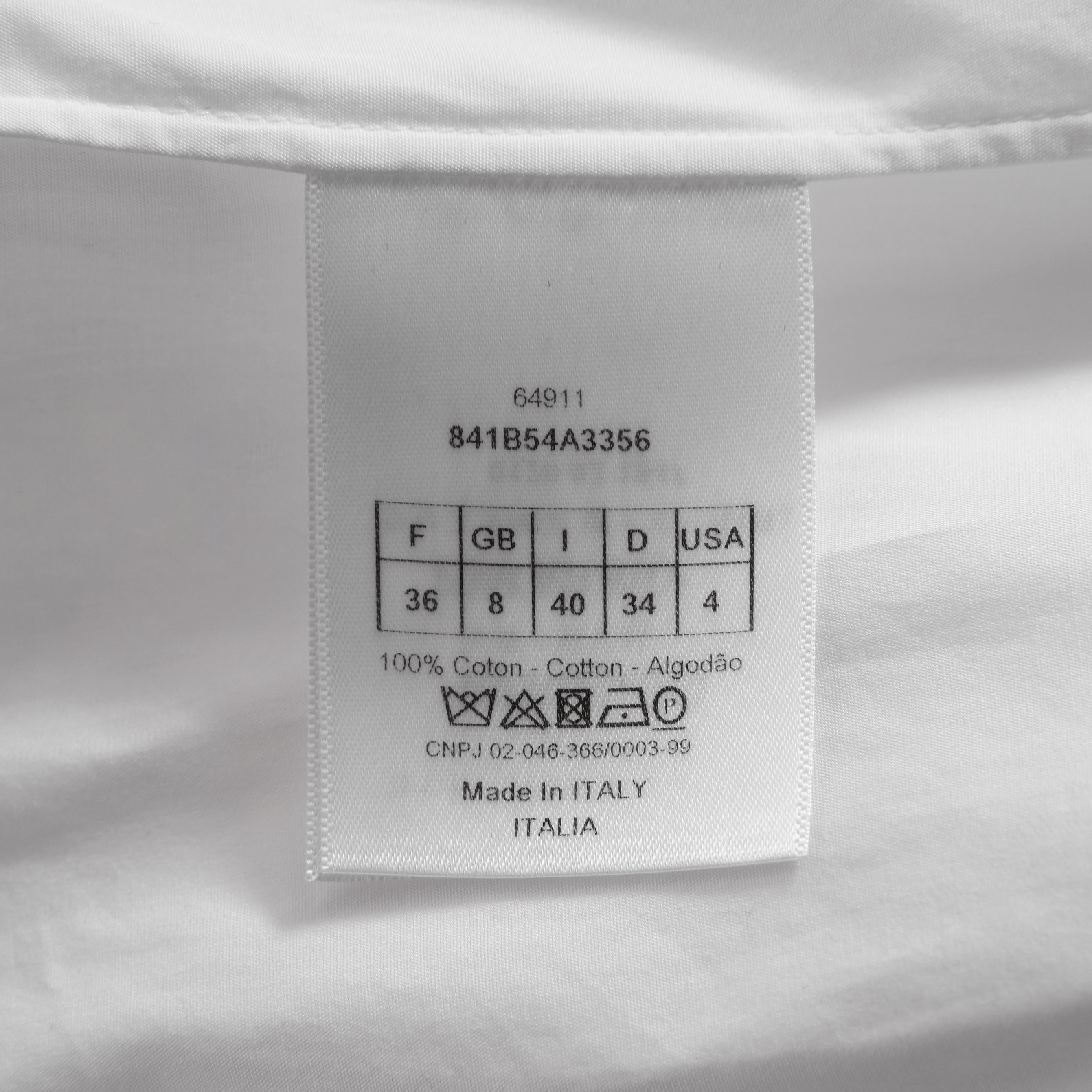 Christian Dior クリスチャンディオール / 25年 カプセルコレクション Bee刺繍 ディオリビエラ ロングブラウス / 841B54A3356 / size 40 (WHITE) レディース