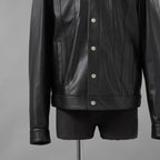 Dsquared2 ディースクエアード / 美品 24AW レザー Dan Fit トラッカージャケット / S74AM1351SY1491 / size 48 (BLACK)
