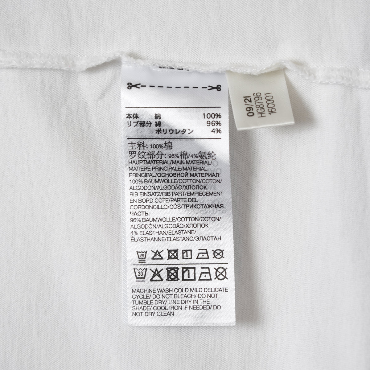 Y-3adidas ワイスリー / 22SS 設立20周年 U CH1 COMMERATIVE SS TEE コメモラティブ 半袖Tシャツ / size M (WHITE) 352161-in-ue