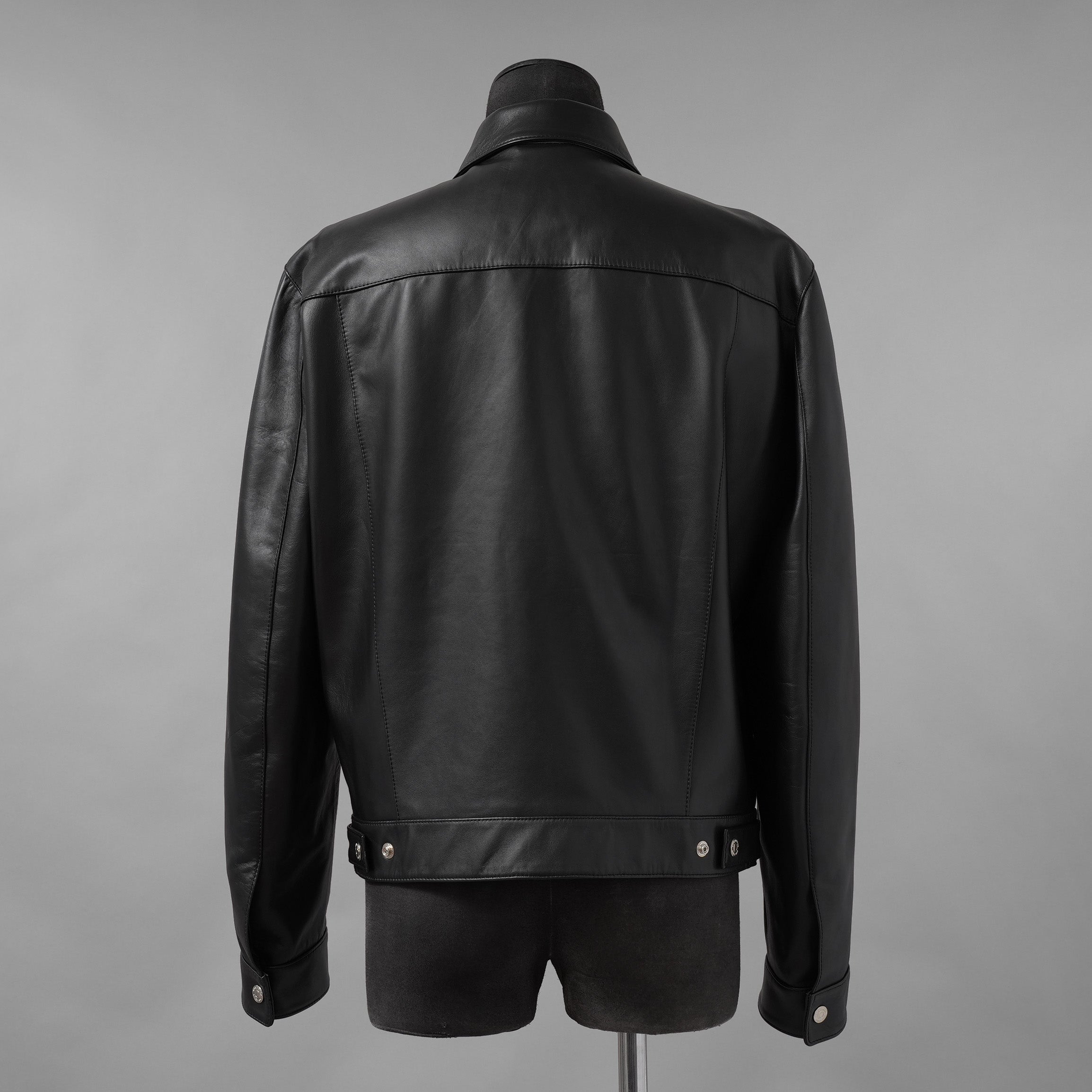 Dsquared2 ディースクエアード / 美品 24AW レザー Dan Fit トラッカージャケット / S74AM1351SY1491 / size 48 (BLACK)