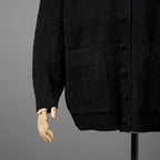 FENDI フェンディ / 美品 21SS FFロゴ ズッカ柄 パイルニット カーディガン / FZC845 AEEI / size 40 (BLACK) レディース