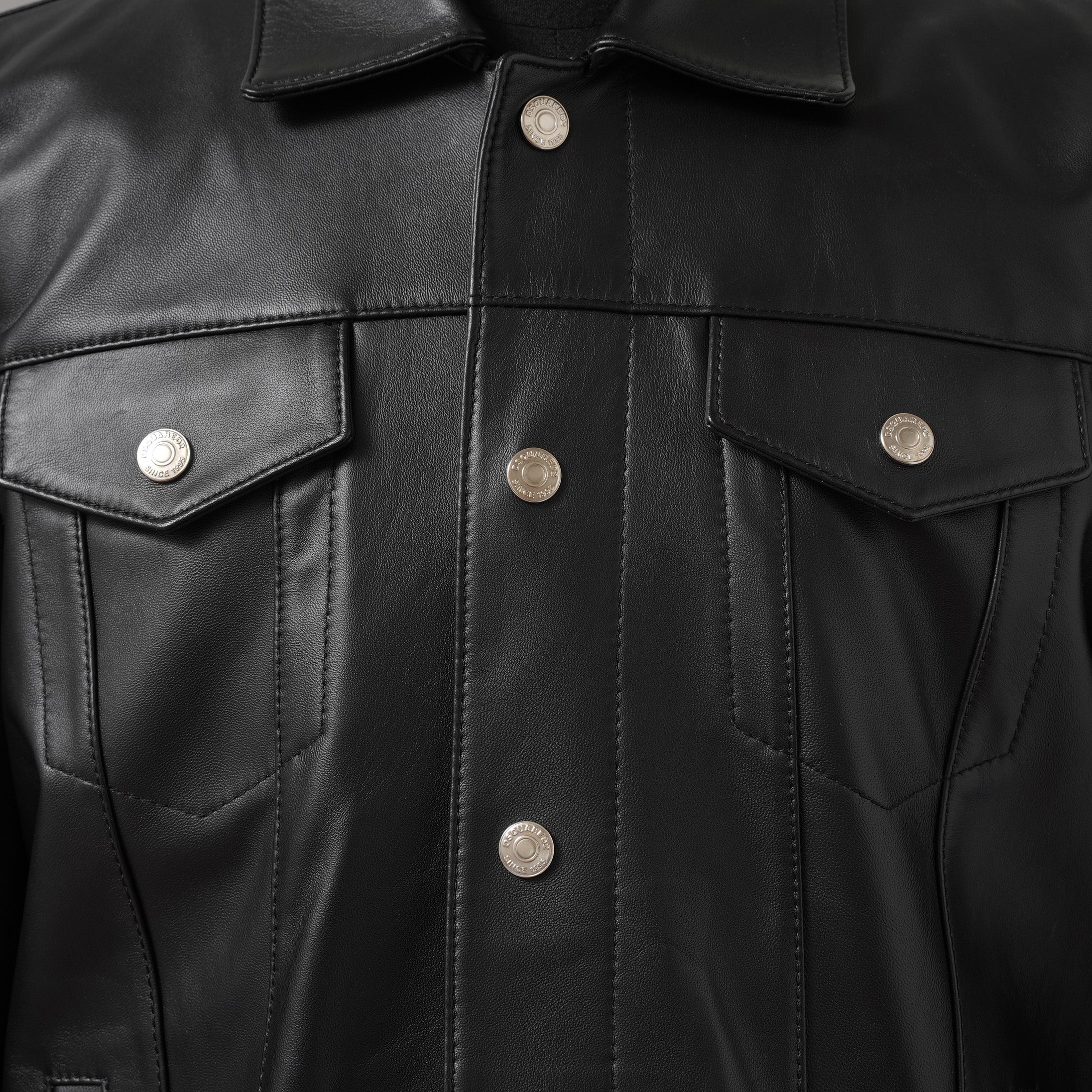 Dsquared2 ディースクエアード / 美品 24AW レザー Dan Fit トラッカー