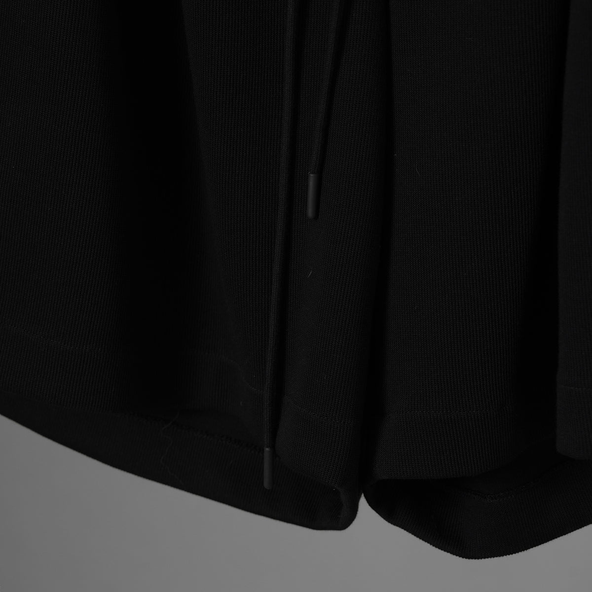 N/07 エヌゼロナナ / 美品 25AW 2TUCKS EASY SHORTS RIBBED CARDBOARD KNIT JERSEY ショートパンツ / L0-PT-011 / size ONE SIZE (BLACK)  352163-uen