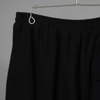 N/07 エヌゼロナナ / 美品 25AW 2TUCKS EASY SHORTS RIBBED CARDBOARD KNIT JERSEY ショートパンツ / L0-PT-011 / size ONE SIZE (BLACK)  352163-uen
