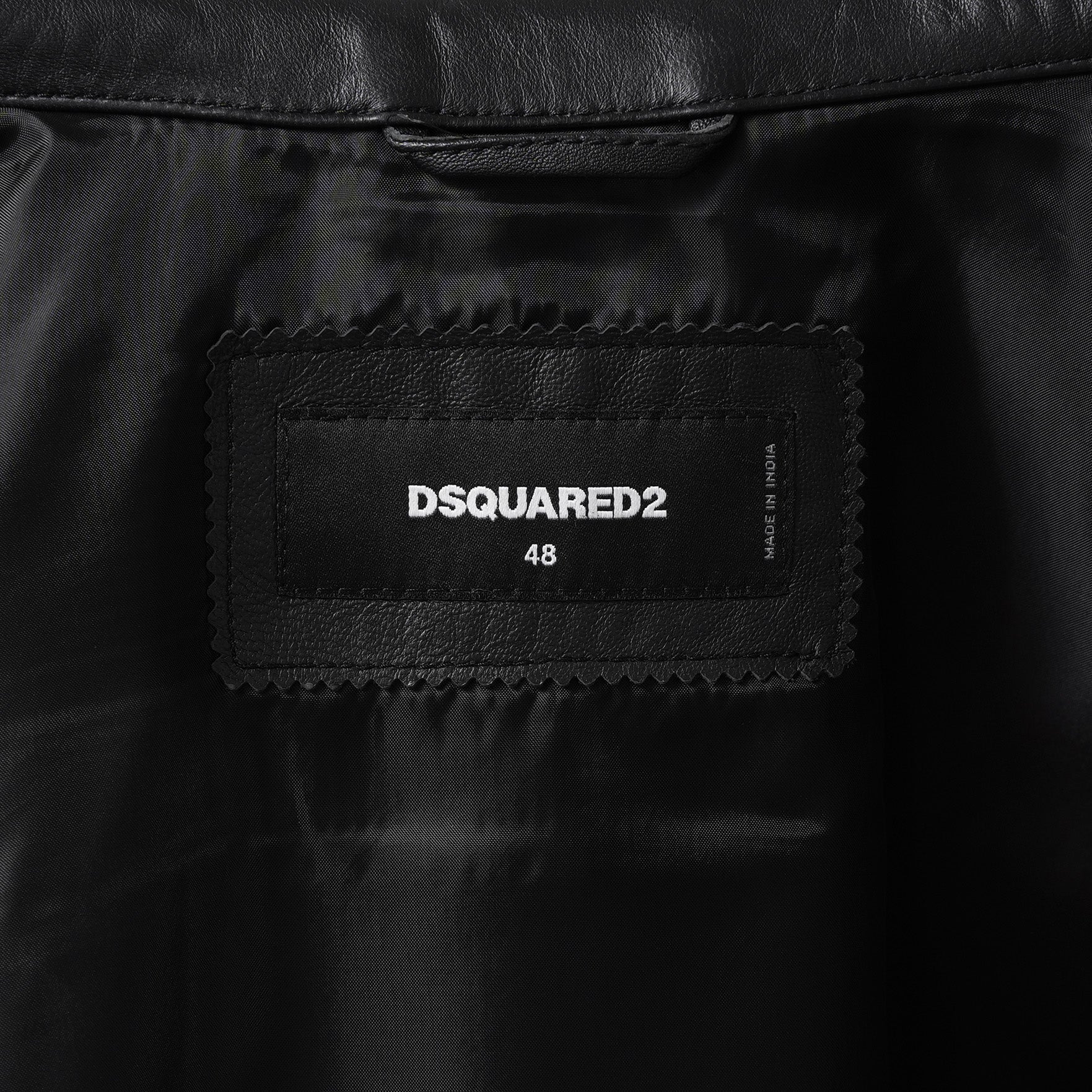 Dsquared2 ディースクエアード / 美品 24AW レザー Dan Fit トラッカージャケット / S74AM1351SY1491 / size 48 (BLACK)