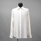 TOM FORD トム フォード / White Dotted Dress Shirt 長袖シャツ / 4FT390 / size 40 (IVORY)