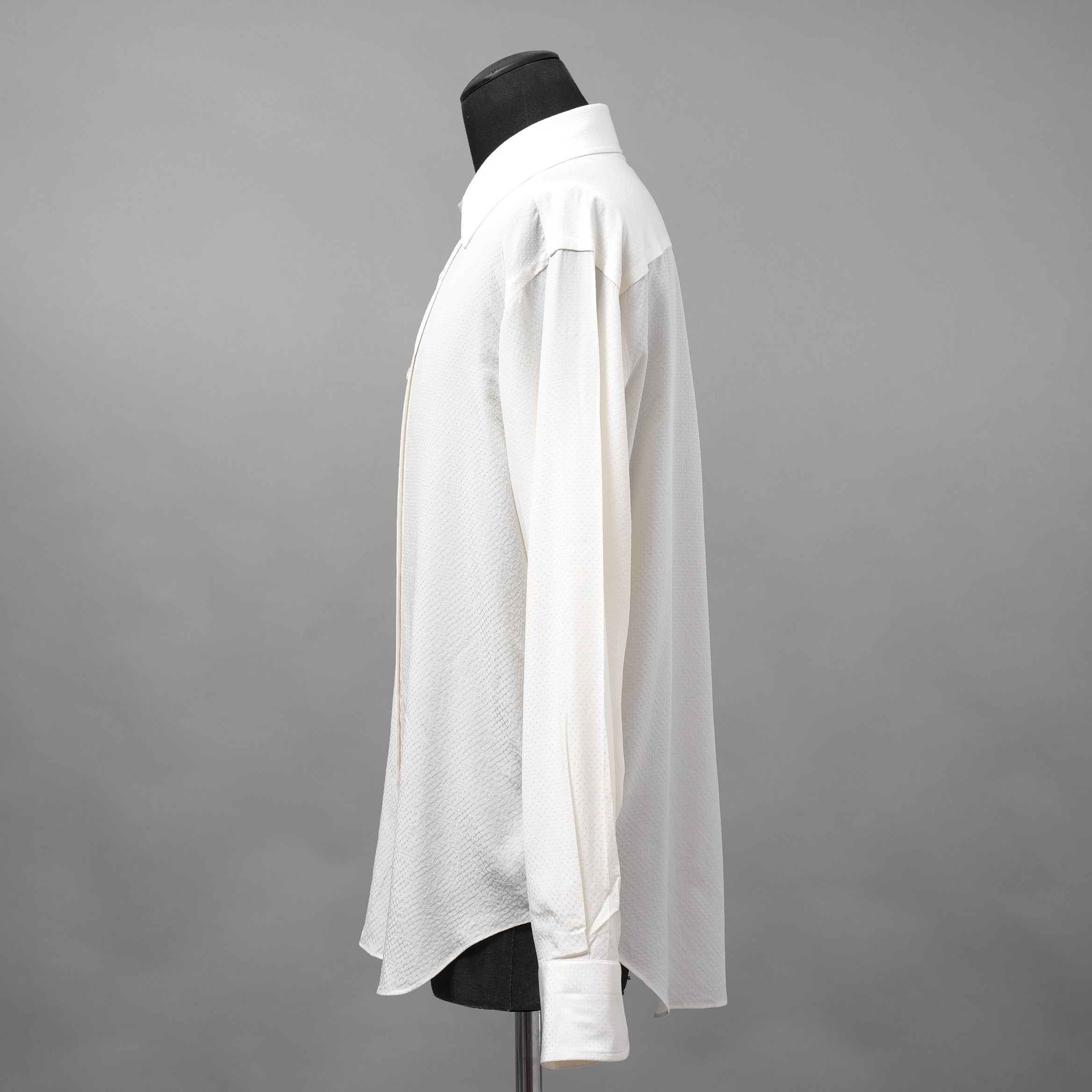 TOM FORD トム フォード / White Dotted Dress Shirt 長袖シャツ / 4FT390 / size 40 (IVORY)