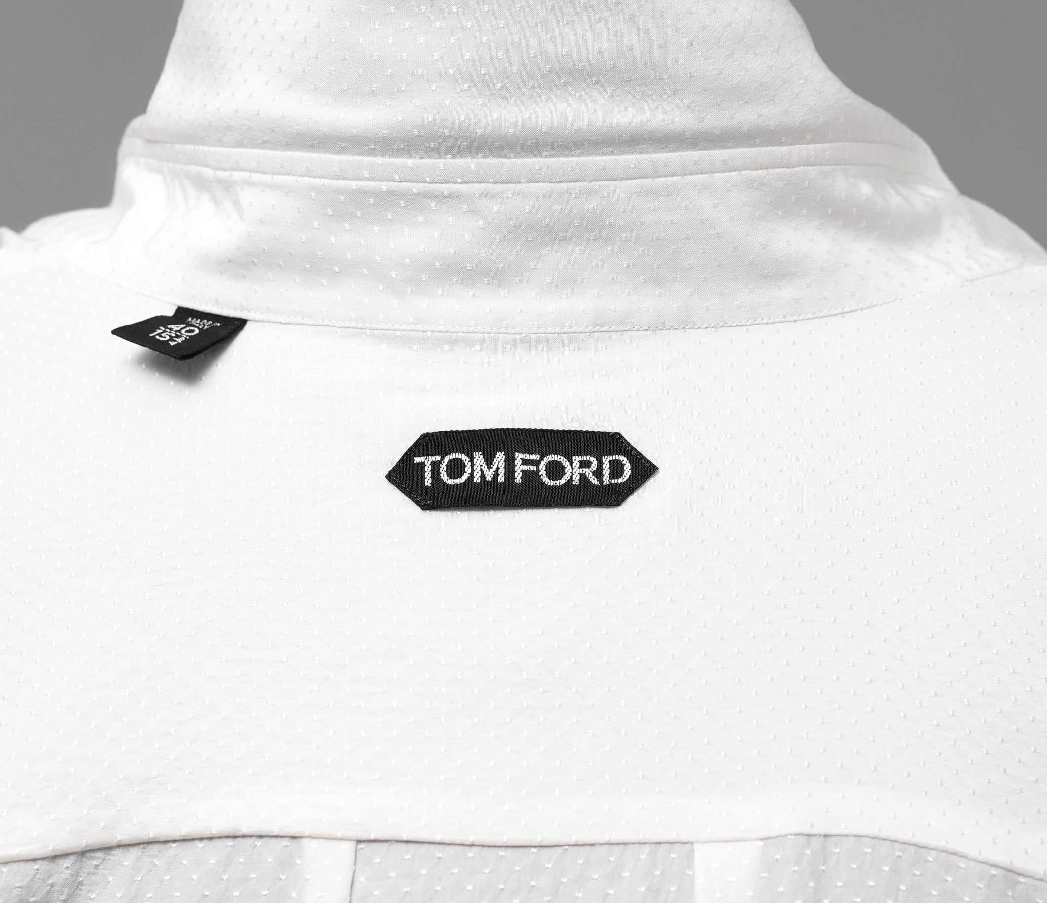 TOM FORD トム フォード / White Dotted Dress Shirt 長袖シャツ / 4FT390 / size 40 (IVORY)