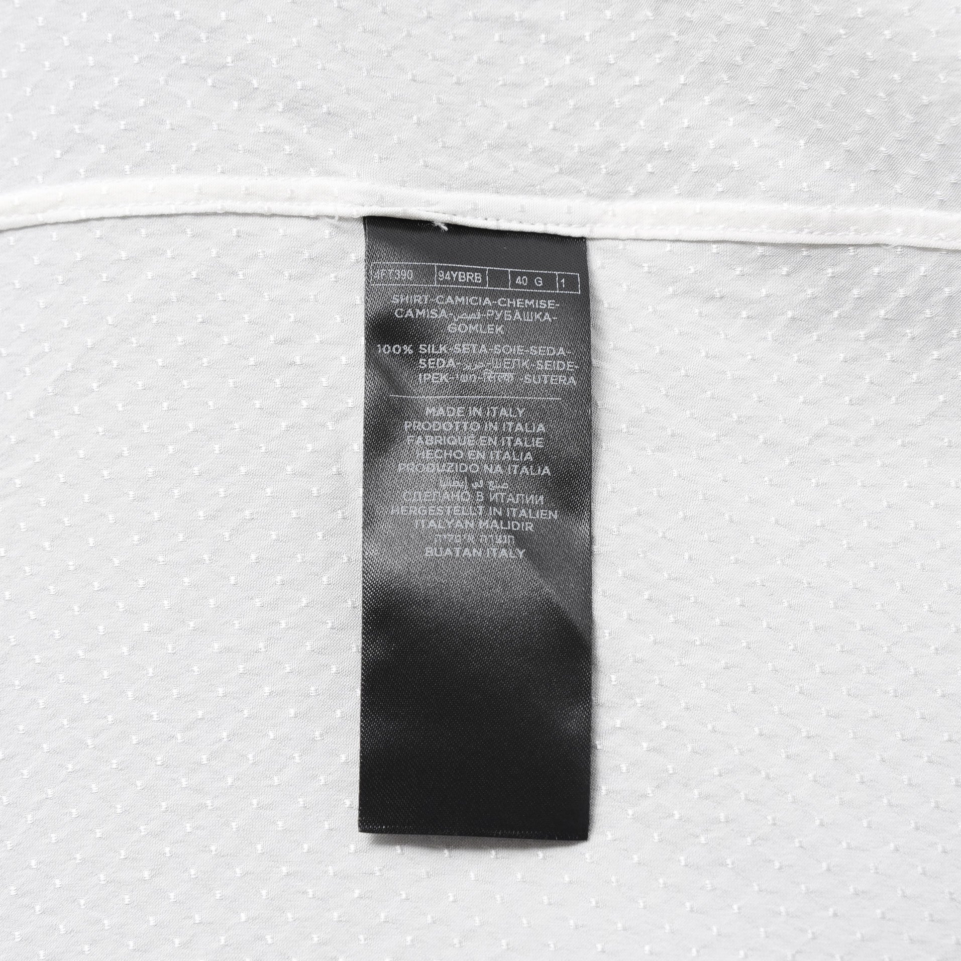 TOM FORD トム フォード / White Dotted Dress Shirt 長袖シャツ / 4FT390 / size 40 (IVORY)
