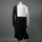 sacai サカイ / 23AW 美品 ウール×ポリエステル ワンピース / 23-06951 / size 1 (BLACK×WHITE）レディース