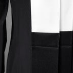 sacai サカイ / 23AW 美品 ウール×ポリエステル ワンピース / 23-06951 / size 1 (BLACK×WHITE）レディース