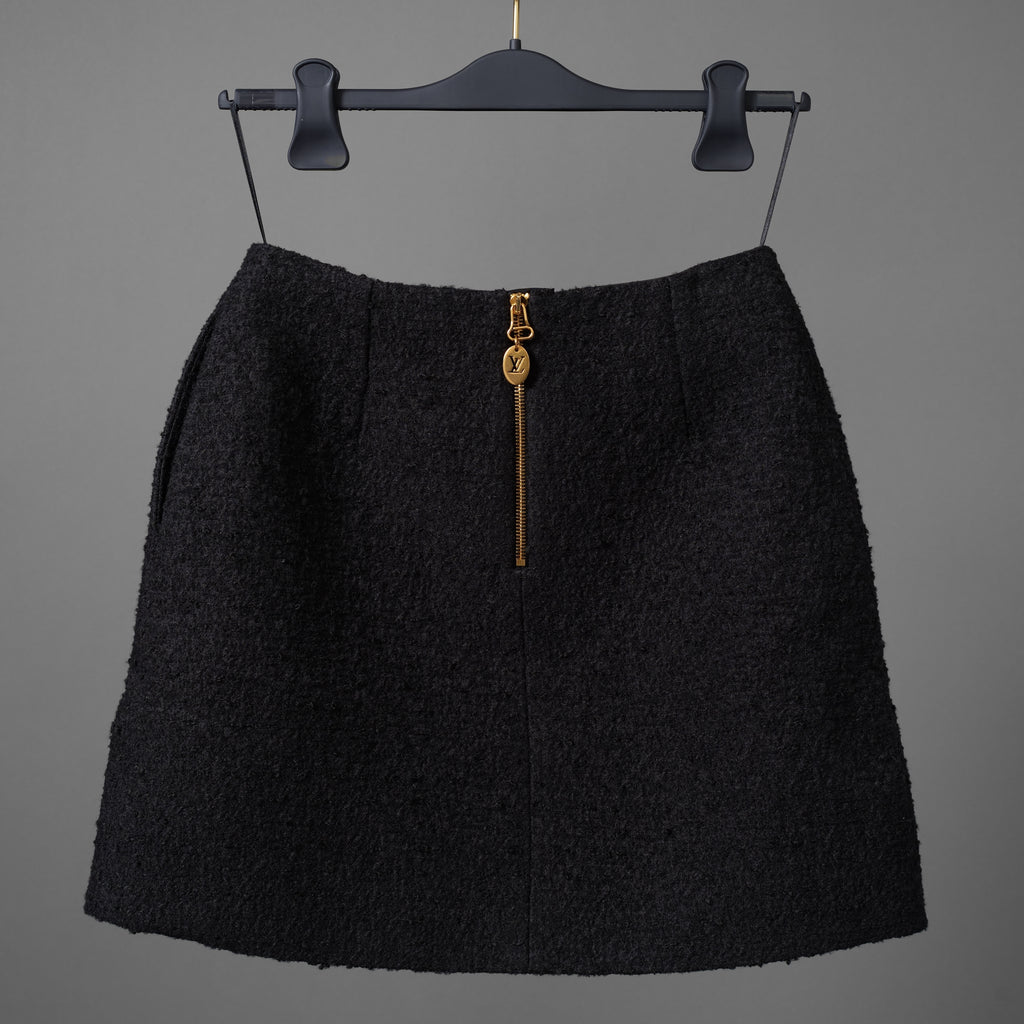 Louis Vuitton ルイヴィトン/ 22AW 美品 ブークレ ウール スカート / FNJU86Q23 / size 38 (BLACK) レディース